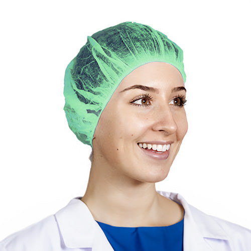 Haarnet roundcap non-woven polypropyleen (10x100)