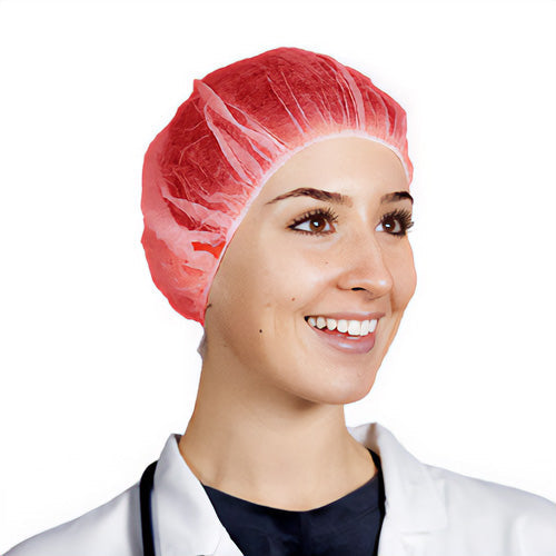 Haarnet roundcap non-woven polypropyleen (10x100)