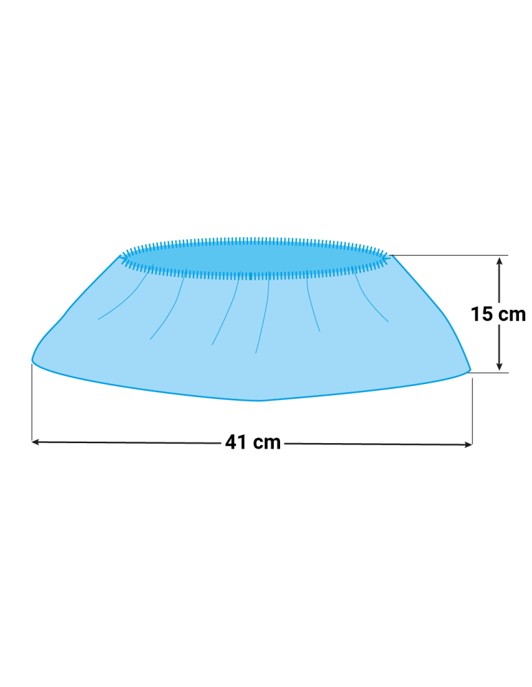 Overschoen PE Blauw 55mu (20x100)